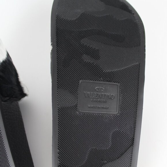 NEW VALENTINO Feather Slides Sandals | Bold Zebra Look for Resort & Lounge Wear - Picture 14 of 15